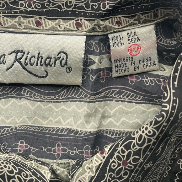 Claudia Richard Black and White Patterned Shirt - Picture 7 of 7